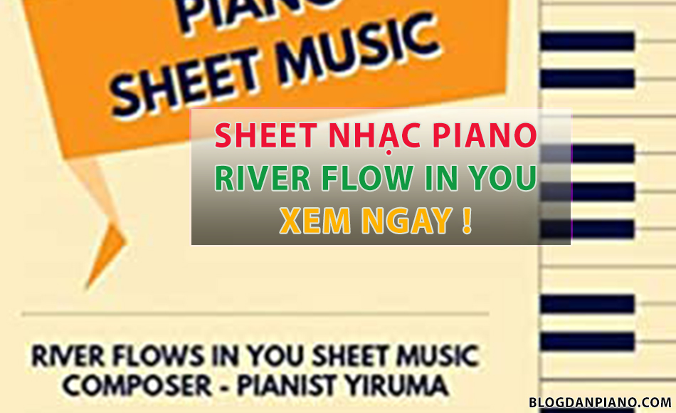sheet nhạc River flow in you piano guitar